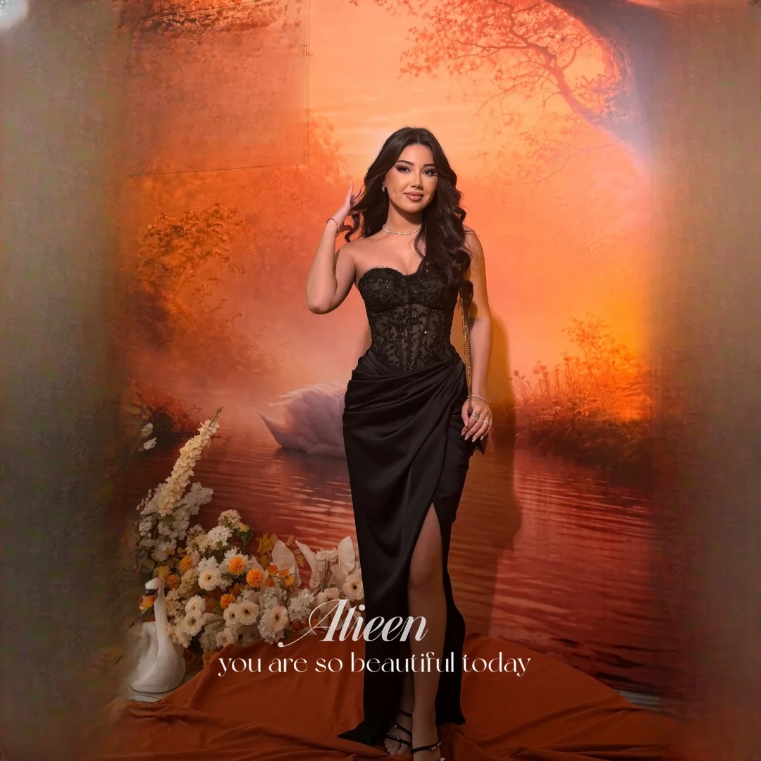 

Aileen Lace Sweetheart Black Mermaid Evening Dress 2026 Prom Dress Formal Evening Customized Women's Elegant Banquet Party Gown