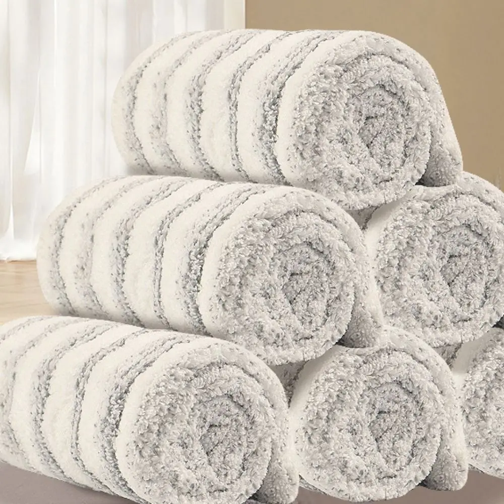 3PCS Machine Washable Flat Mop Replacement Cloth High Absorption Dry and Wet Use Dual-Use Mop Head Thickened Lint-Free