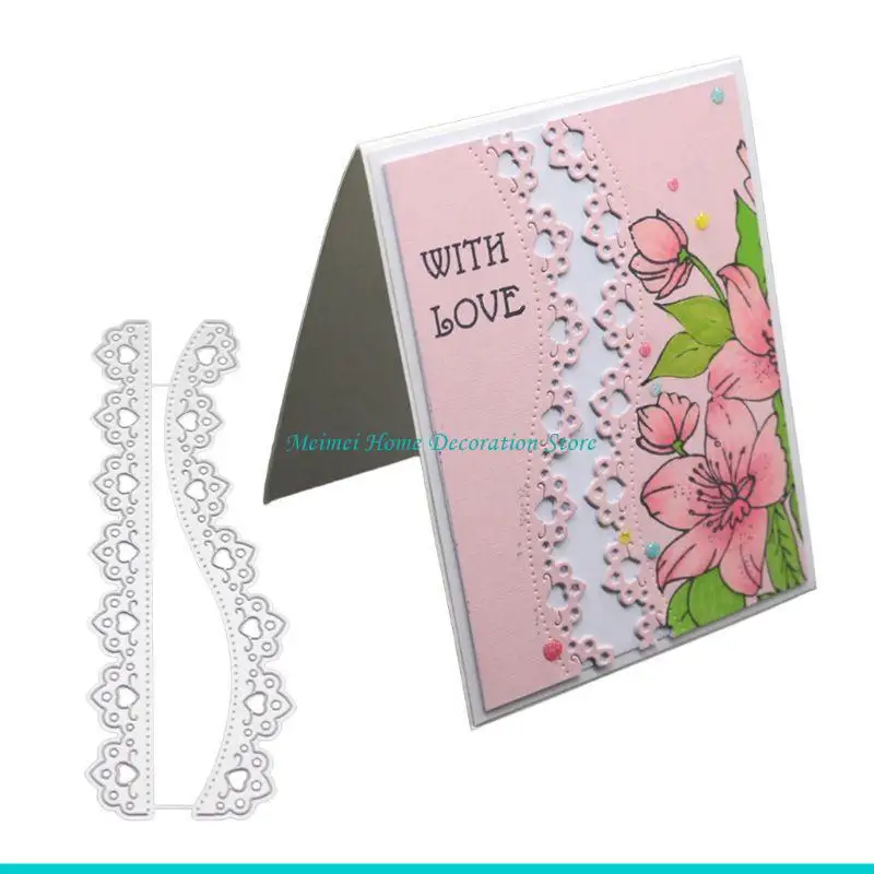 H7BF Lace Metal Cutting Dies Stencil DIY Scrapbooking Album Stamp Paper Card Embossin