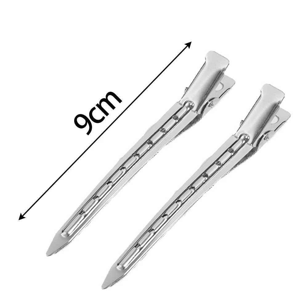 10 قطعة 9 سنتيمتر مقاطع الشعر التمساح بطة معدنية المهنية تقسيم المشابك قاعدة مع ثقوب DIY بها بنفسك القوس التصميم المرأة الإكسسوارات #2