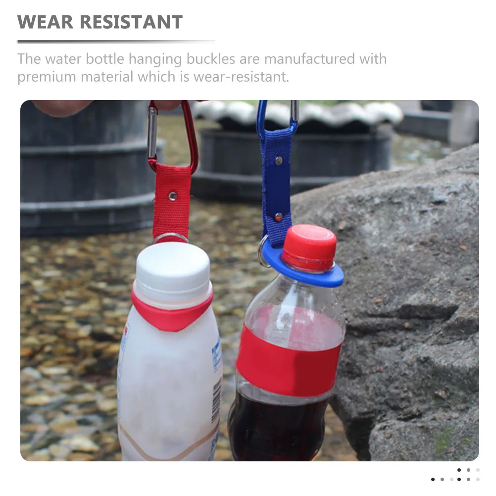 

10pcs Water Hanger For Outdoor Activities Hiking Bottle Carrier Sports Bottle Holder Mountaineering Clip Camping Gear