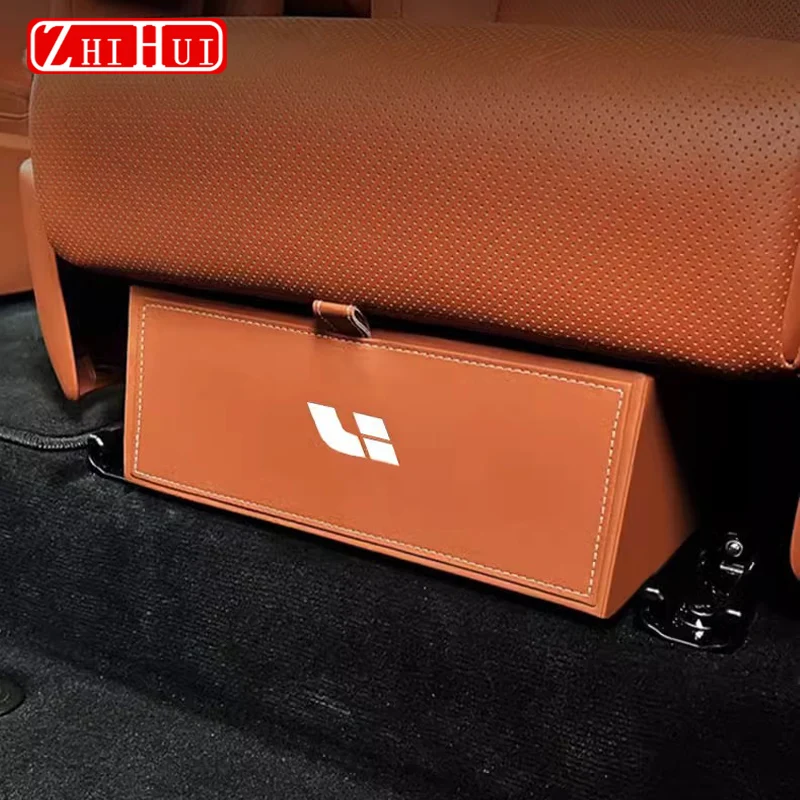 

For Li Lixiang L8 L9 2022-2024 Car Storage Box Under the Second Row Seats Storage Organization of Artifacts Drawer Accessories