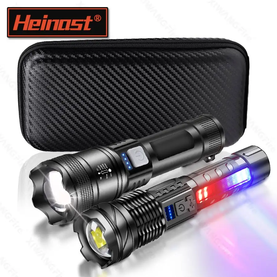 

Super Bright Handheld Flashlight , Powerful Long Beam Rechargeable Hunting Light,Portable Zoomable Torch for Outdoor Adventures