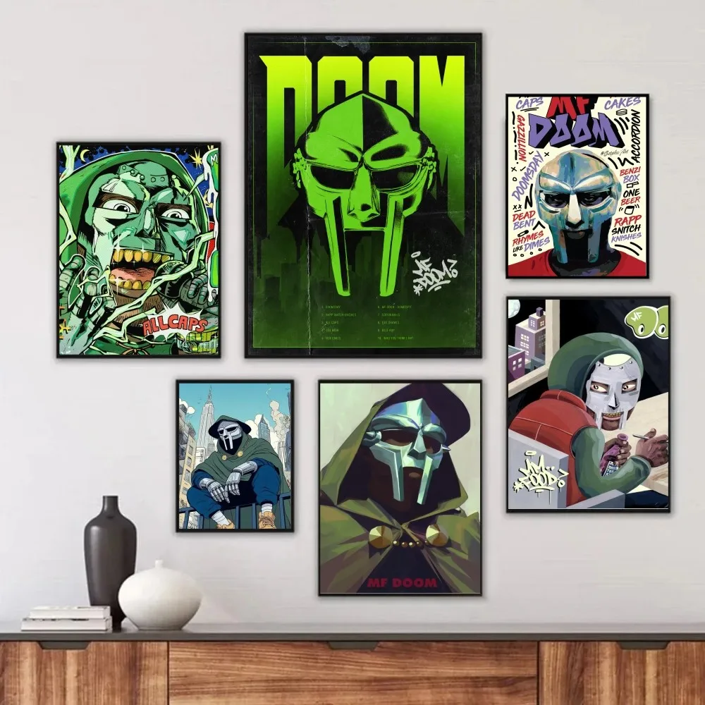 

M-MF Doom Poster Frameless Painting Bedroom Wall Sticker Living Room Home Decoration