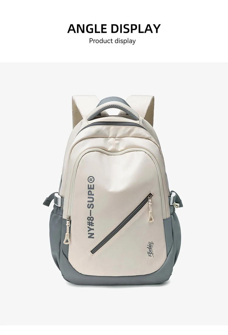 Large Capacity Lightweight and Simple Travel Canvas Backpack, Nylon Waterproof Casual Backpack, 15/16 Inch Laptop Backpack