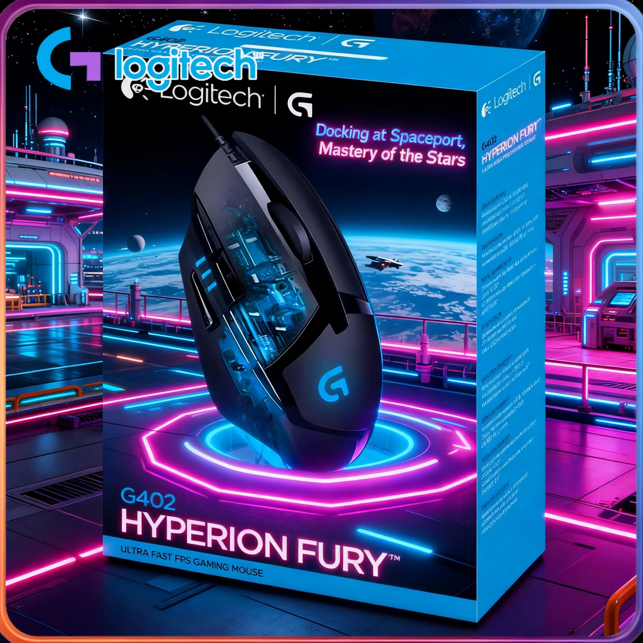 

Logitech G402/M100R/G102, precise control, RGB lighting effect, fully compatible for gaming and office use!