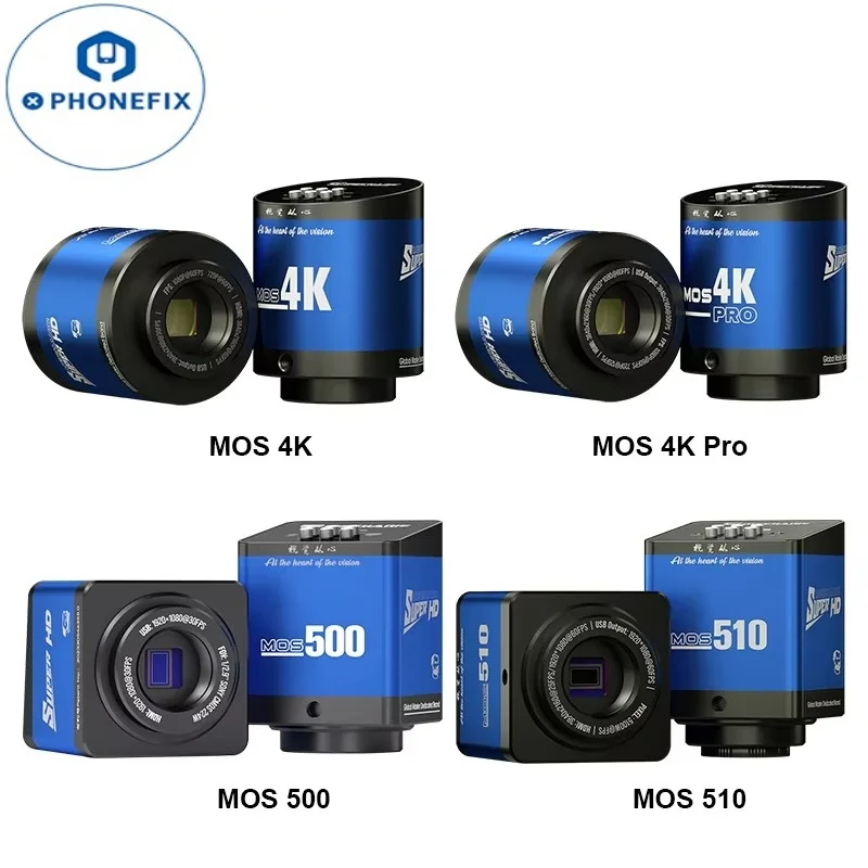 MECHANIC MOS 4K Pro / MOS 510 / 500 55MP 4K IMX678 Sony Sensor HD Przemysłowa kamera mikroskopowa do naprawy lutowania PCB telefonu