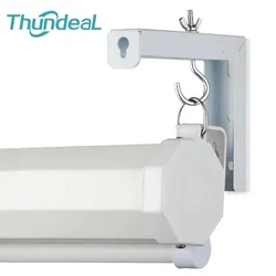Thundeal Universal Adjustable Projector Screen Mounting Hook Projection Screen Wall Hanging L-Bracket Movie Screen Curtain Mount