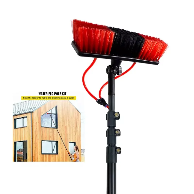 

New Arrivals Long Handle Adjustable Telescopic Water Fed Pole Window Clean Brush