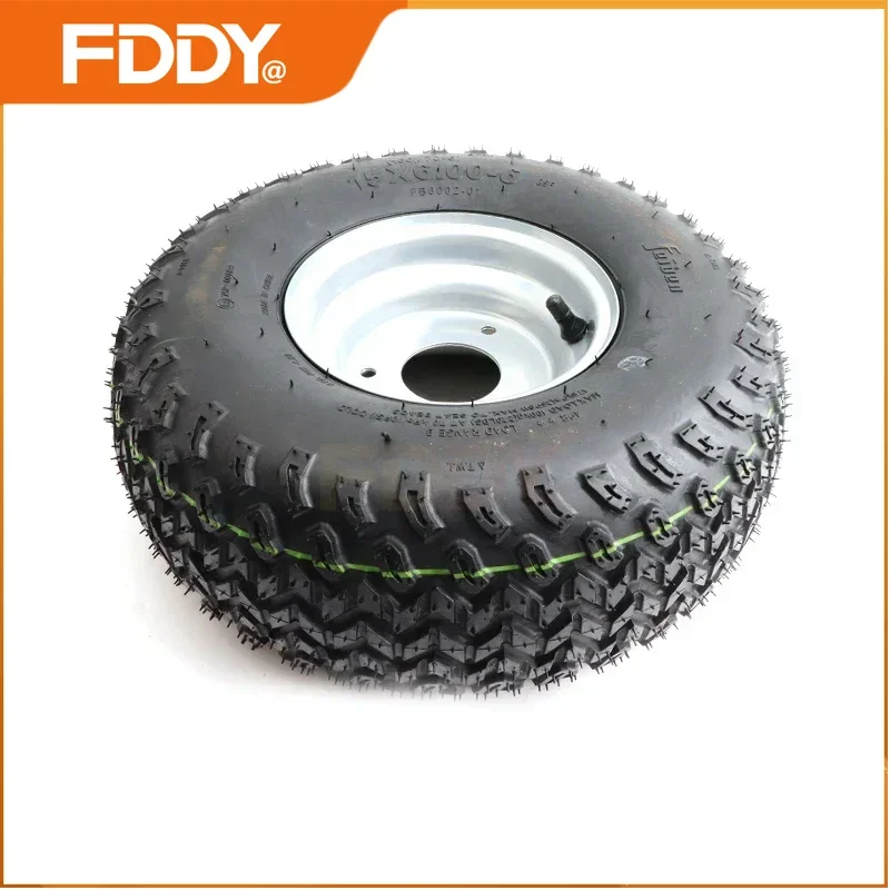 FDDY 1 piece 15X6.00-6 tubeless wide tire for four-wheel ATV go-kart sightseeing car lawnmower tire accessories