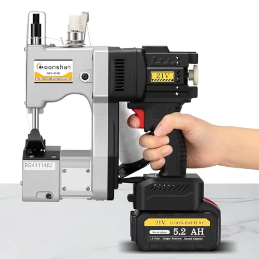 

Cordless Bag Closer Machine Adjustable Speed Industrial Bag Closing Machine with Aluminum Alloy Body for Packing Woven Bags and