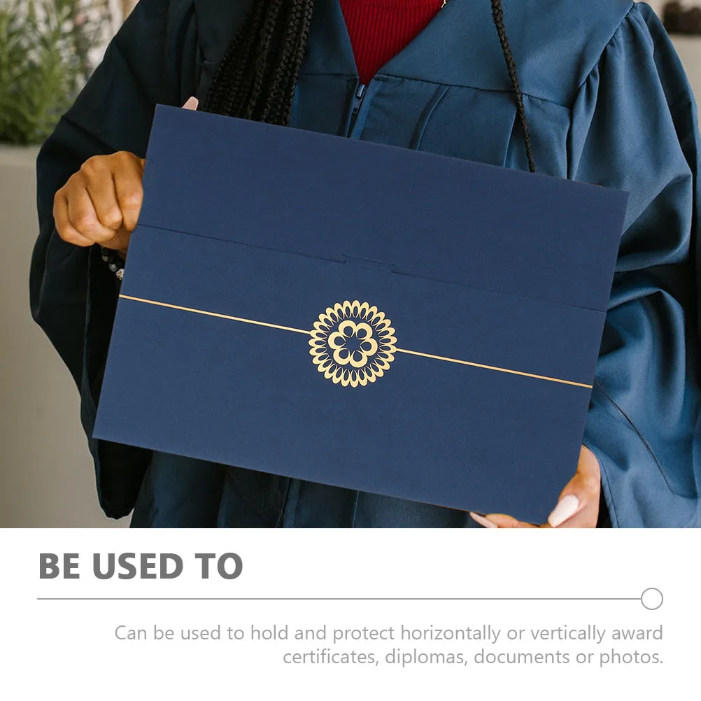 

3Pcs Certificate Document Folder Cover Paper Paper Certificate Covers Diploma Holders Award Certificates Protection