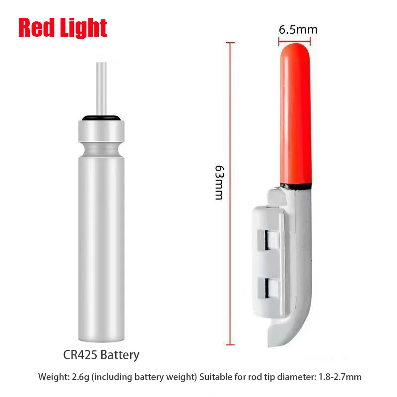 1PC nocne wędkowanie elektroniczny pręt pomadka rozjaśniająca LED Luminous Glow wodoodporny Rock Fishing Float akcesoria sprzętowe bateria CR425 — zdjęcie 3