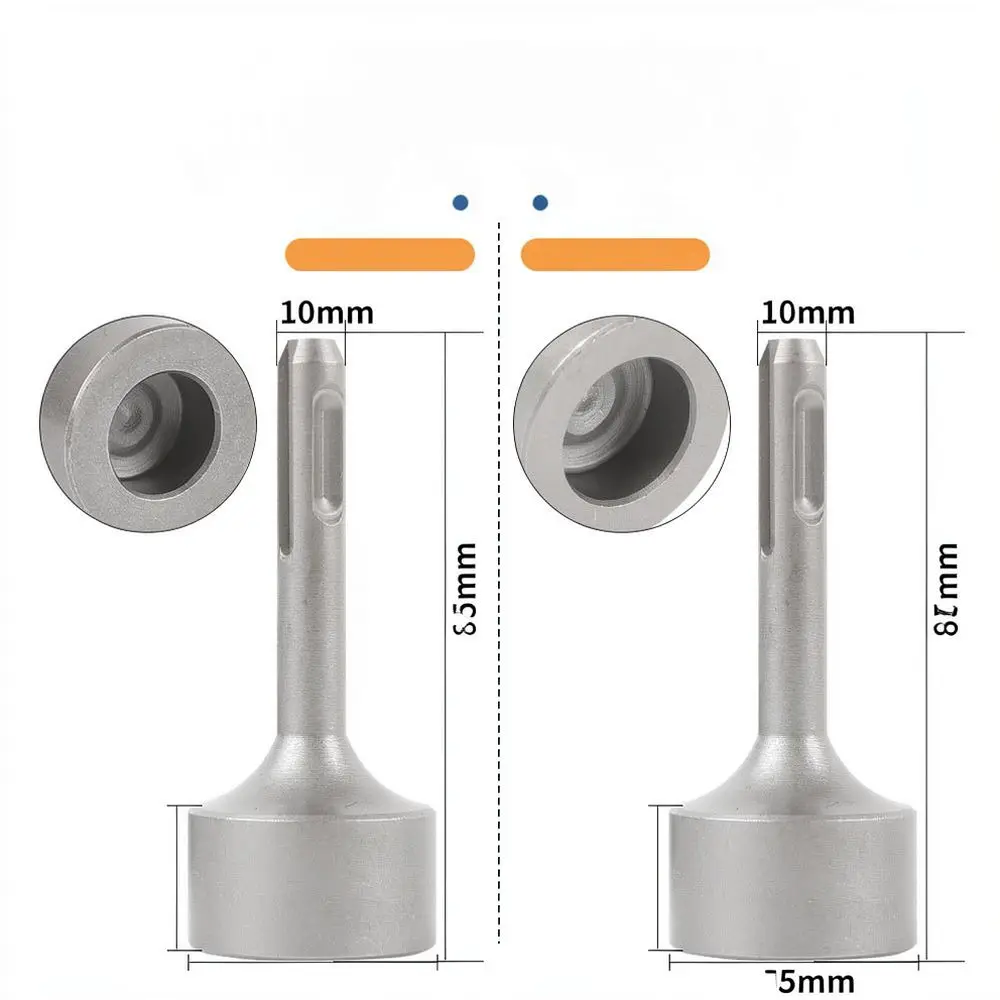 For FURONGHUA Piling Driving Adapter Impact Hammer Drill Bit Heavy Duty Concave Steel Tool Construction Accessory