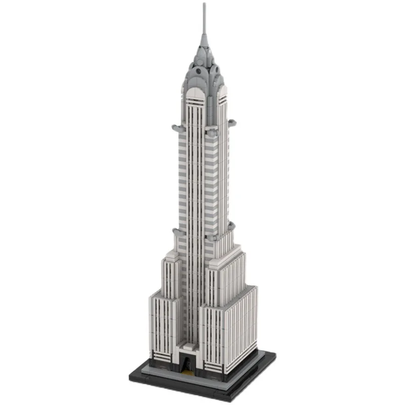 

1:800 Scale Chrysler Building Architecture Famous Model MOC Blocks DIY Assemble Bricks Display Creative Display Xmas Toys Gifts