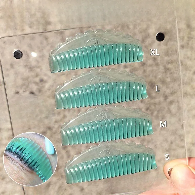 4 Pairs Reusable Silicone 3D Eyelash Perming lamination Pad Lash Lifting Rods Kit 3D Lashes Extension Curler Applicator Tools