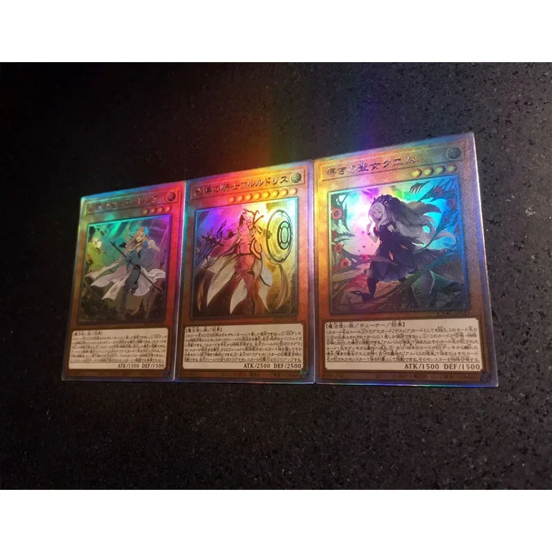Anime Yu-Gi-Oh DIY ACG Laser Flash Card Mai Valentine Kisara Table Battle Game Toys for Collectible Cards Birthday Present
