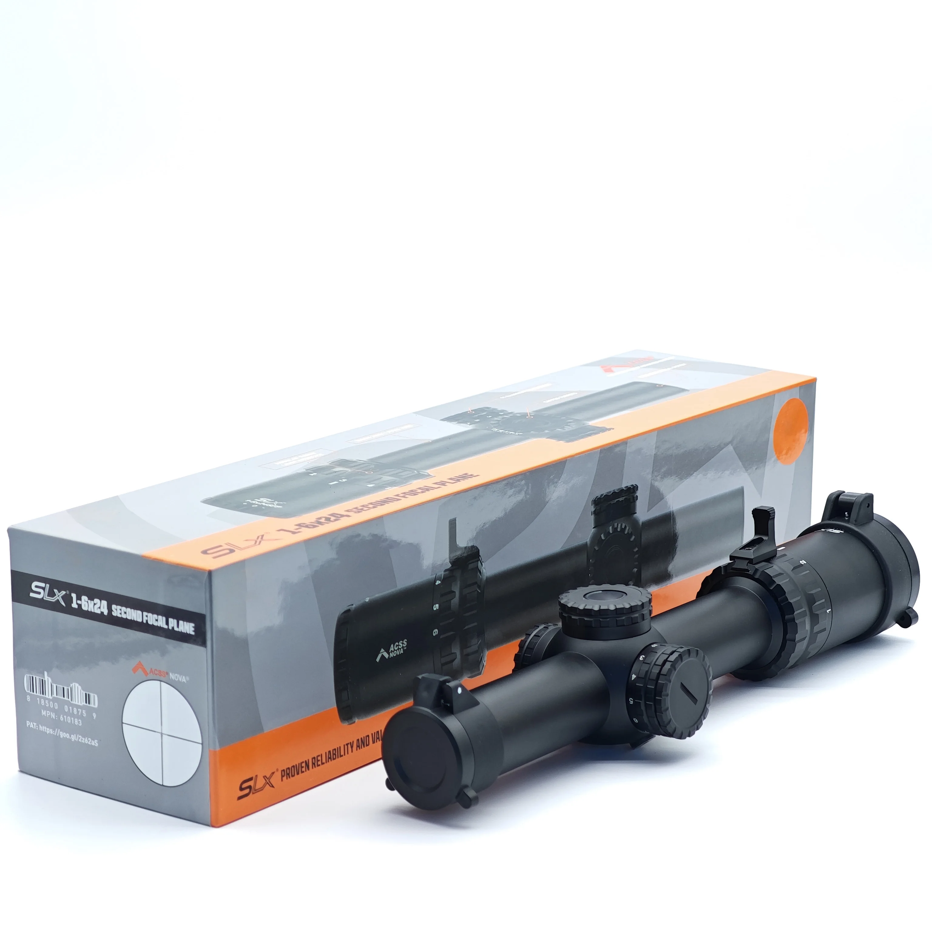 

Tactical SLX 1-6x24 SFP Gen IV Riflescope Second Focal Plane Illuminated Red Dot Bright Rifle Scope ACSS Reticle Hunting