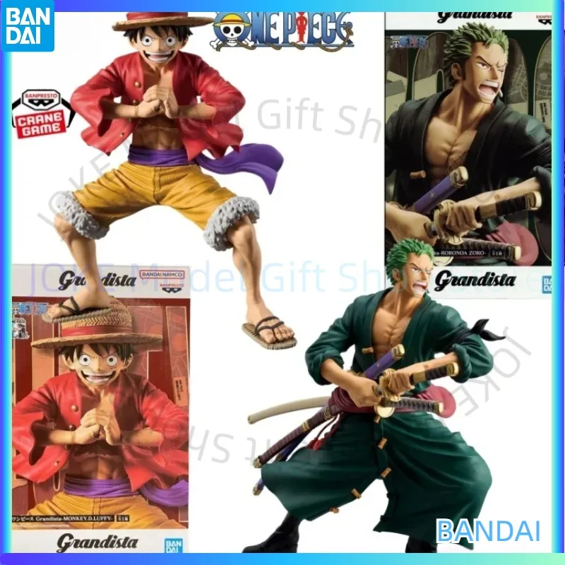 

Bandai in Stock Original BANPRESTO ONEPIECE Anime Grandista -MONKEY.D.LUFFY&RORONOA ZORO- Action Figures Toys Collectible Model
