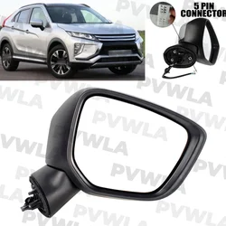 For Mitsubishi Eclipse Cross 2017 2018 2019 2020 Right Side 5 Pins Paintable Mirror Assembly 7632D068