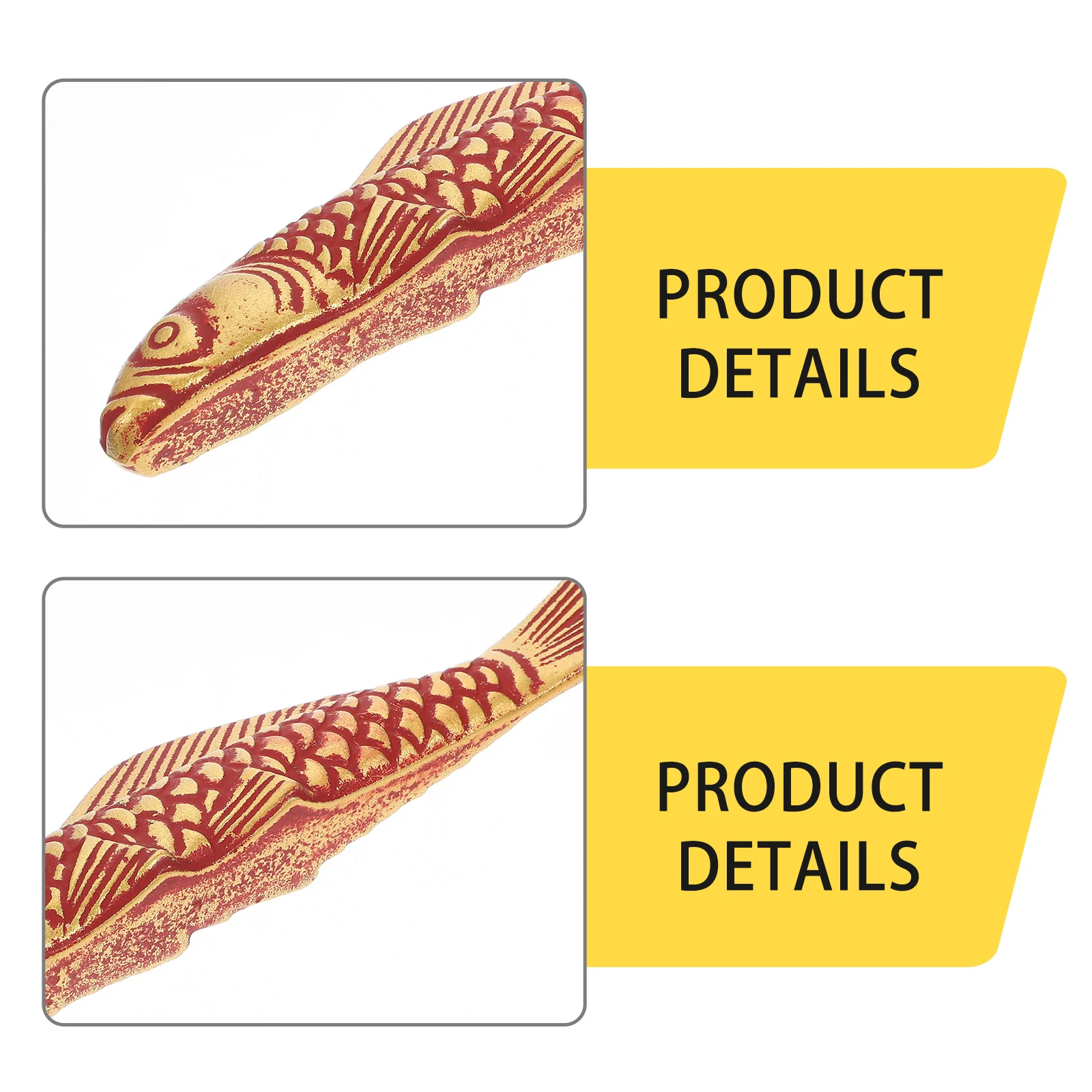 

Carp Shape Cast Iron Paperweight Chinese Calligraphy Practice Tool Flat Smooth Desk Organizer for Writing and Art Projects