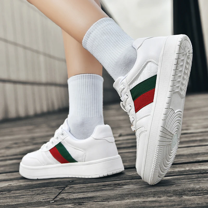 Brand Women Casual Shoes Flat Fashion Sneakers Female Luxury Shoes Spring Autumn Boots Size 42 Zapatos Mujer Rubber Womens Shoes