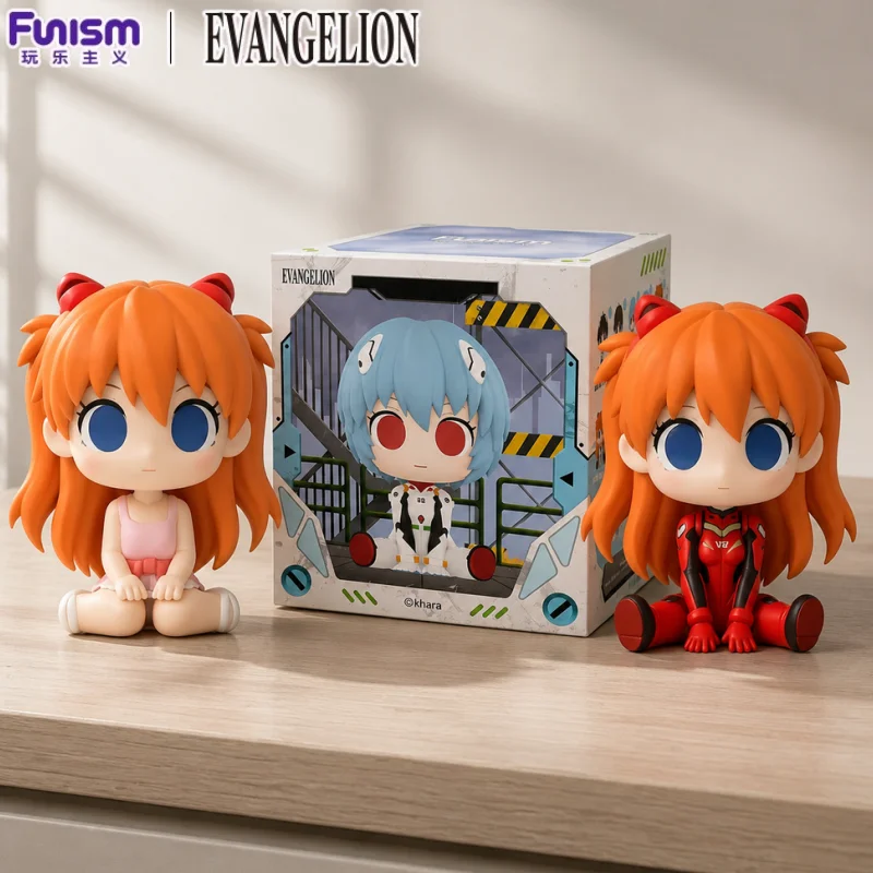 Funism X EVANGELION Pinch Cute Little Mend Plan Serie Vol.1 Blind Box Pinch & Squish Elastische Niedliche Gesichtsfigur Modell Spielzeug Geschenk