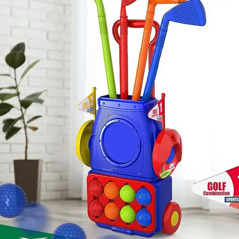 Mini Fitness Exercise Games Kids Golf Set Parent-child Toys Outdoor Sports Toys Interactive Fitness Games