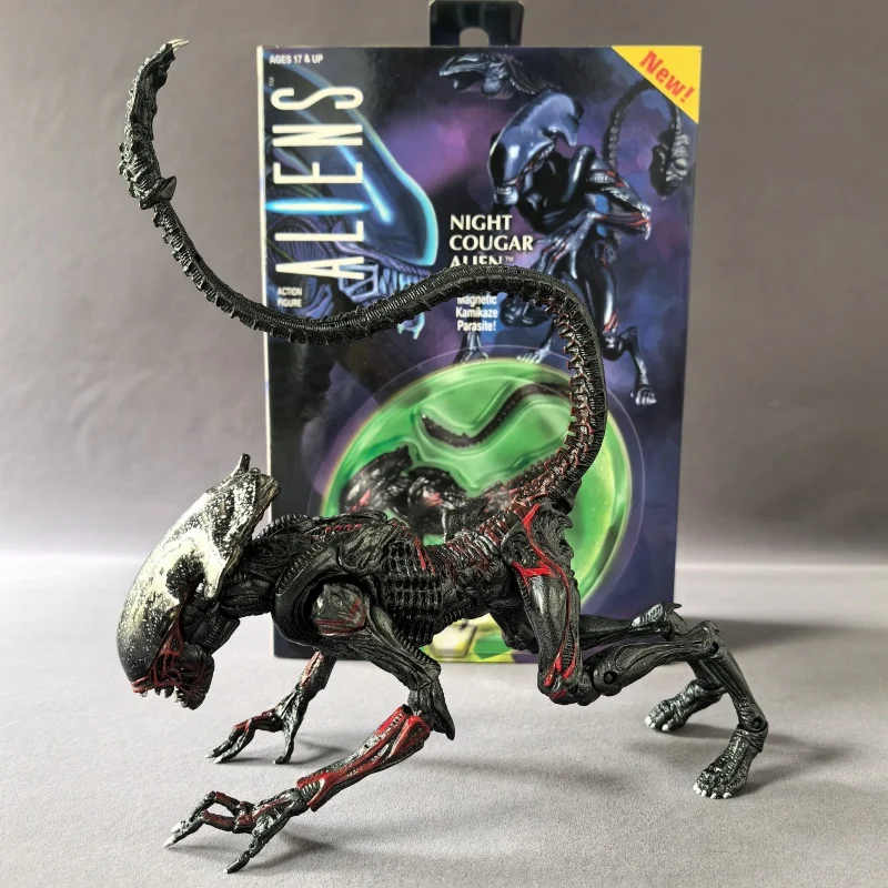 

Neca 51716 51715 Alien Action Figure Model Toy Black Panther Cougar Toy Joint Mobile 7-Inch Model Gift Box