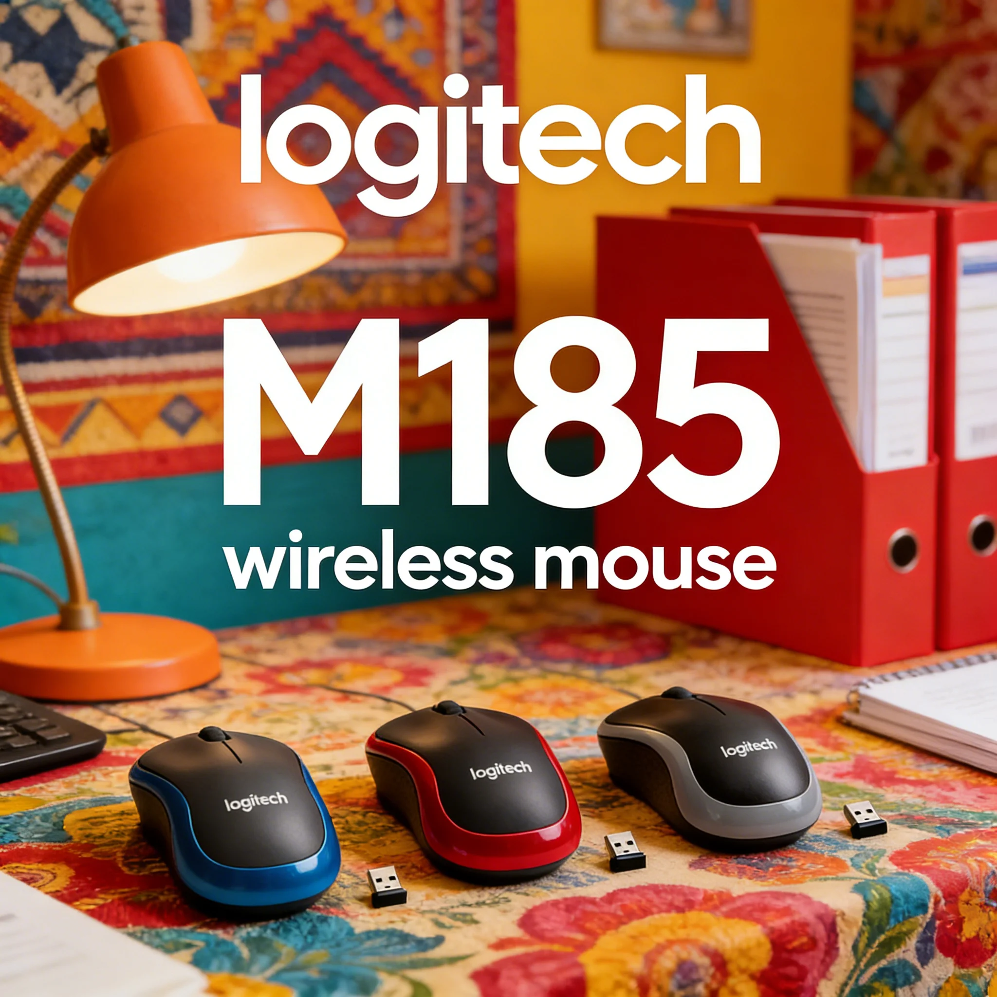 

Logitech M185 Wireless Mouse: Compact, portable, and durable mouse for office and home use, perfect for women.