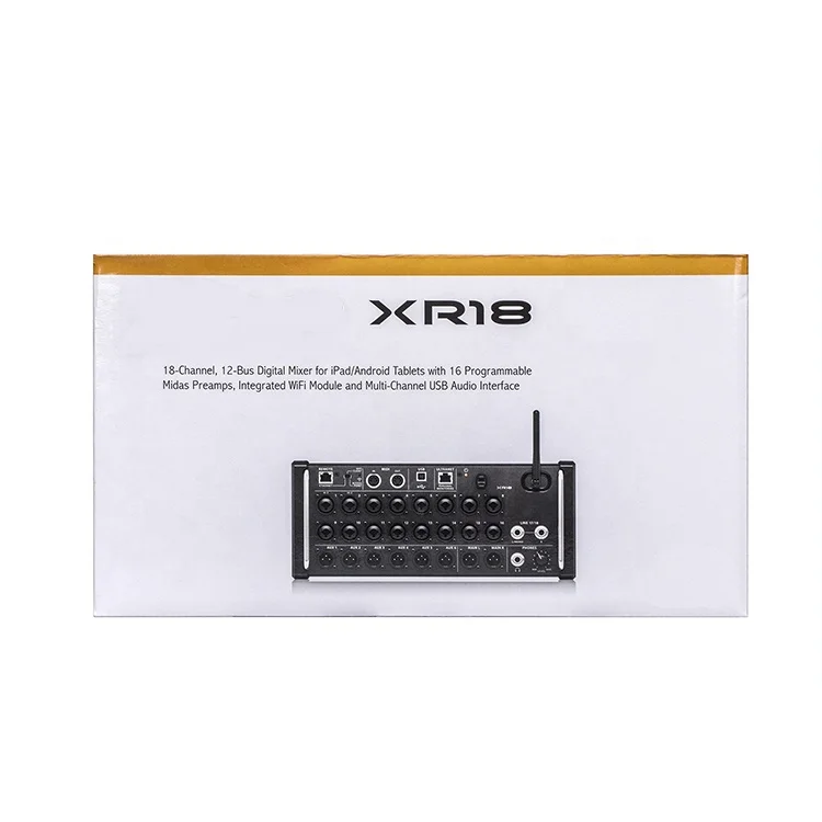 XR18 18-Channel Audio Recording Studio Mixer 12-Bus Digital USB Interface Multi-Channel Sound Console