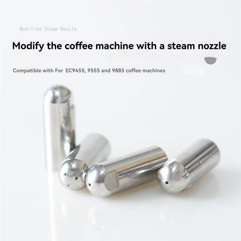 Abxh varinha de vapor para delonghi 9 séries ec9555/ec9455/ec9885 bico da máquina de café máquina de café expresso ponta da varinha de vapor parte 3 furos