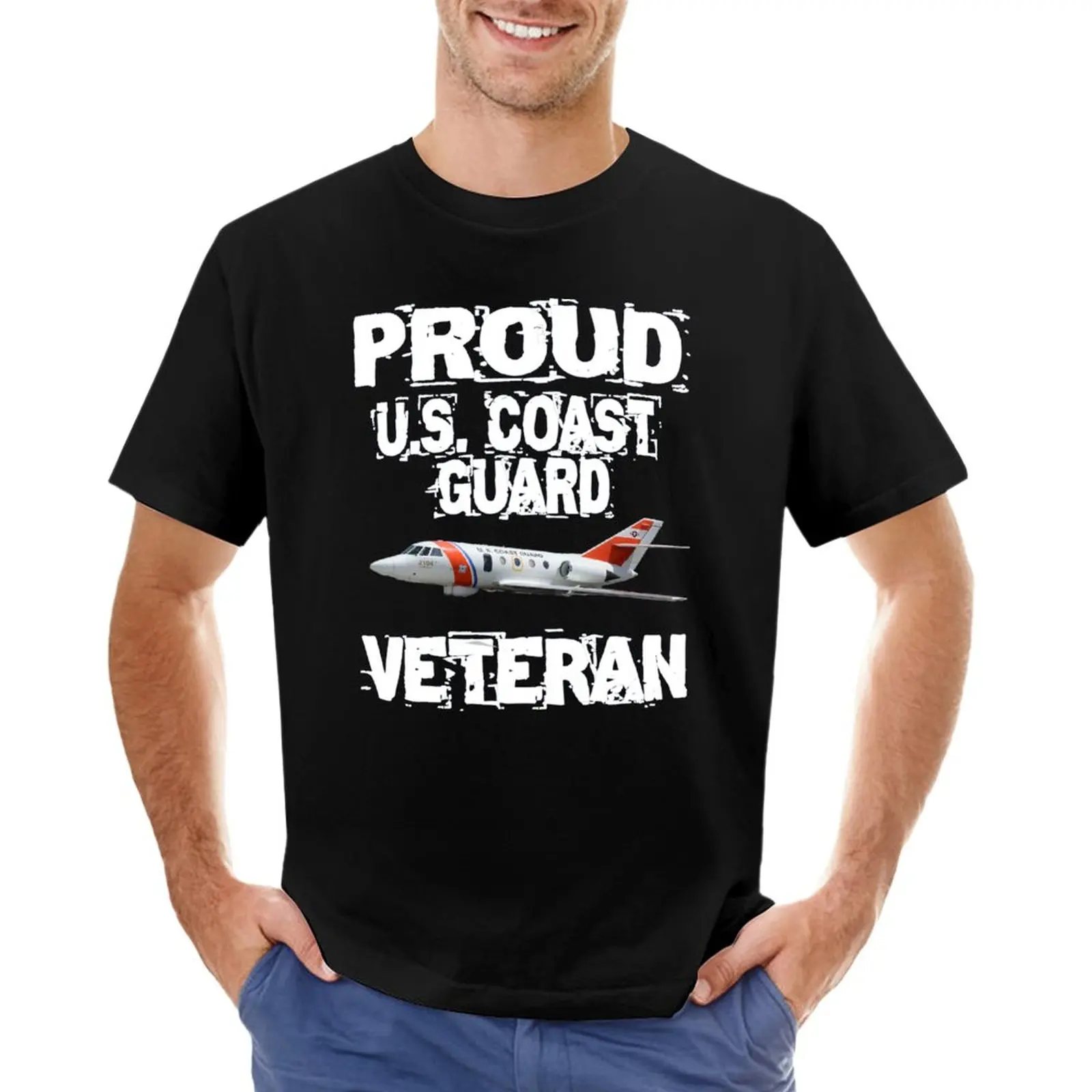 Proud U.S. Coast Guard Veteran Falcon T-Shirt Anime t-shirt animal print shirt for boys clothes for men