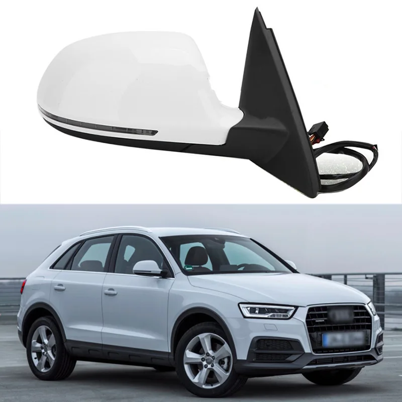 For 13-18 models of Audi Q3 8U automatic heating with light memory mirror car folding rearview mirror assembly