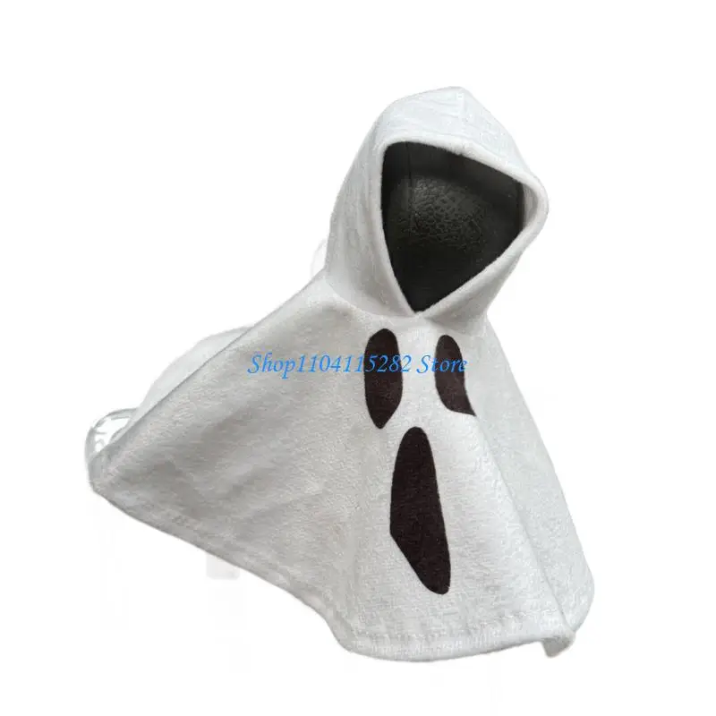 

Spooky Spirit Design Shifts Lever Protector Breathable Polyester Holiday Themed Gear Knob Hoodie for Vehicle Enthusiasts