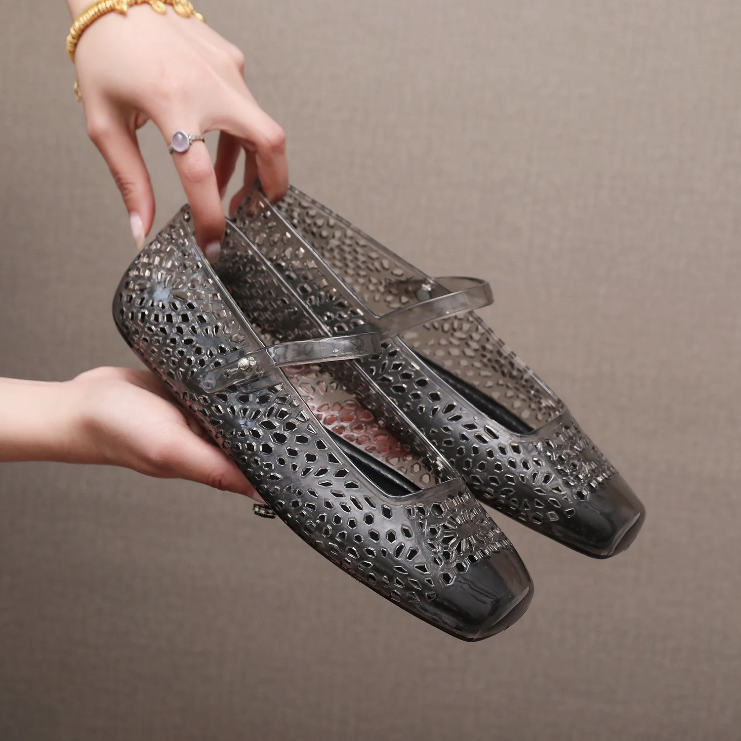 Women'S Shoes For Work - Wycofane z produkcji nowe ażurowe damskie