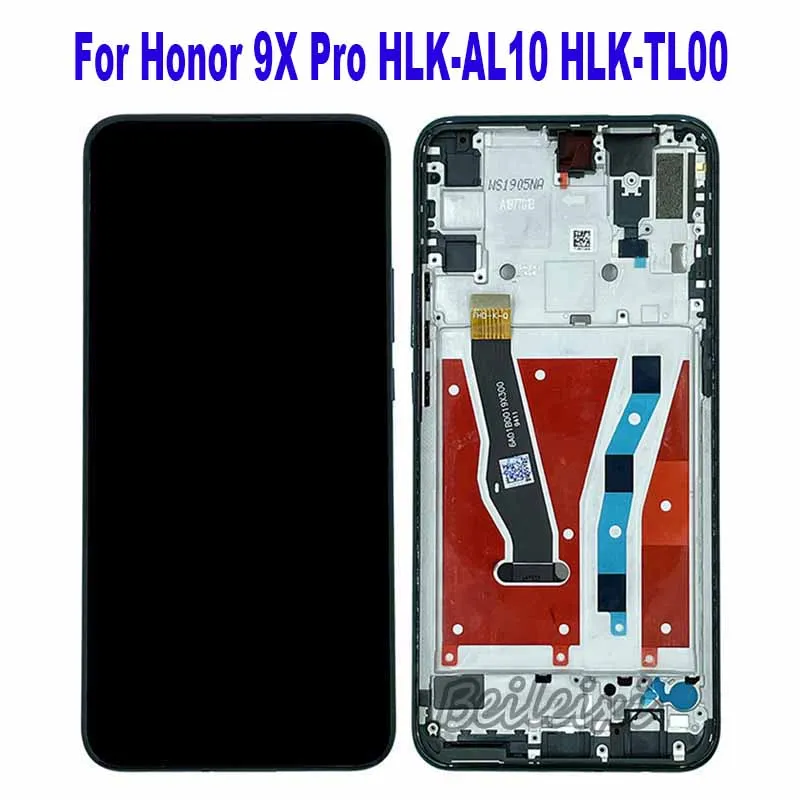 For Honor 9X Pro HLK-L42 HLK-AL10 HLK-TL00 LCD Display Touch Screen Digitizer Assembly Replacement Accessory