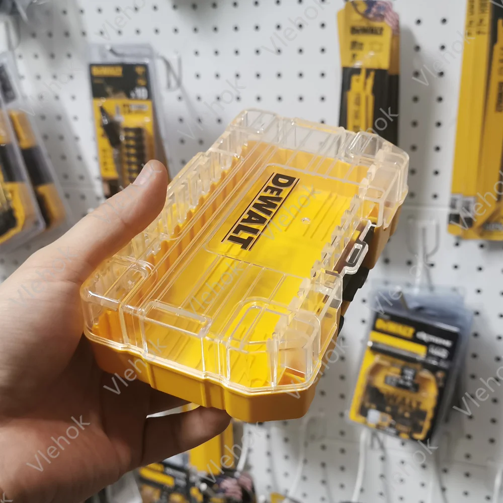 DEWALT 원래 도구 상자 터프 케이스 중간 부품 액세서리 저장 도구 상자 드릴 비트 스택 가능한 조합 툴킷