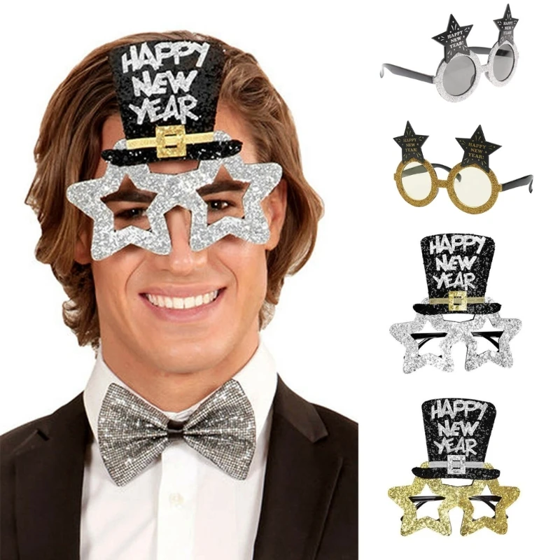 Szczęśliwego nowego okulary Party Dress-up okulary dla dzieci chłopcy dziewczęta świąteczne Dropshipping