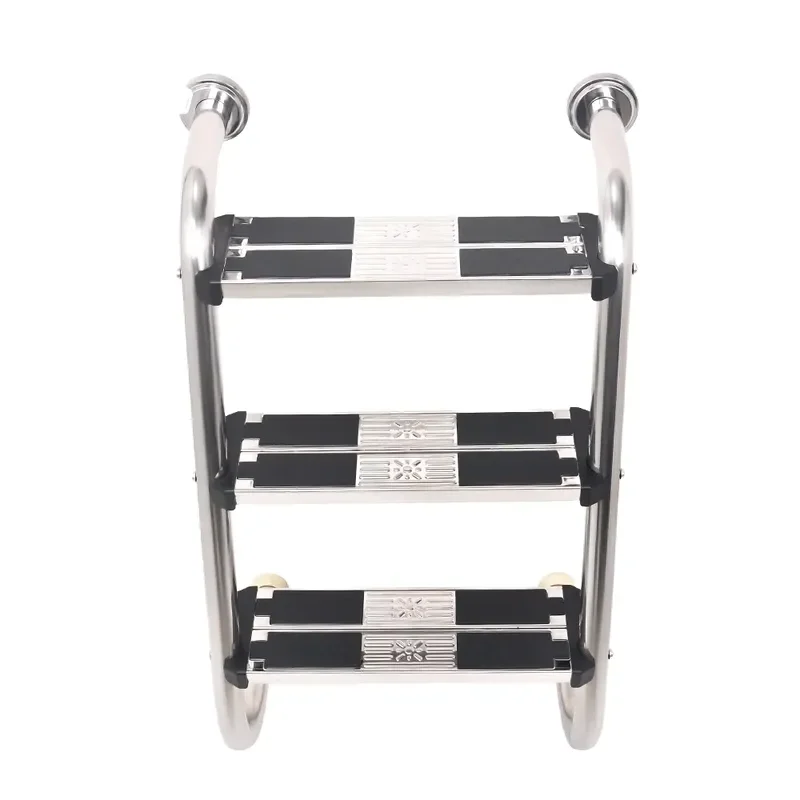 2026 New Arrival DOC-515 304 Stainless Steel Pool Handrail Ladder Thickened Non-Slip 5-Tread Safety Easy Install