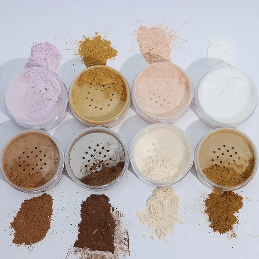 

Private Label Round Bottle Setting Powder Custom Logo Long Lasting Oil Control Waterproof Brighten Nature Makeup Wholesale Vegan