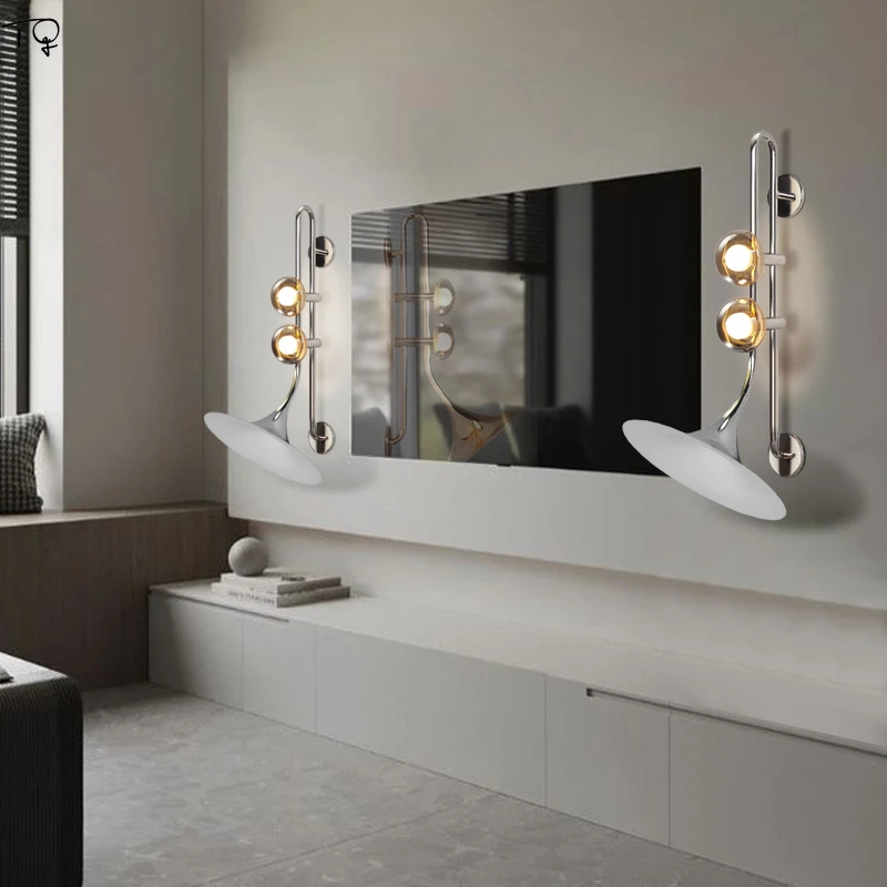 مصمم الكلاسيكية خمر الساكسفون الجاز الجدار مصباح مطعم الممر حائط الخلفية شنت استوديو صالون مقهى غرفة المعيشة بار #3