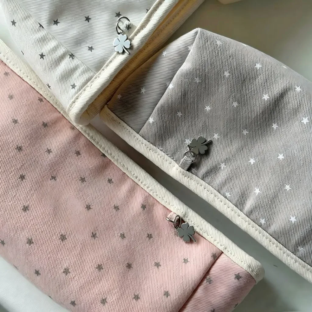 Canvas Stationery Bag Delicate Large Capacity Pencil Bag Star Print Pencil Bag  For Pencil Storage Small Personal