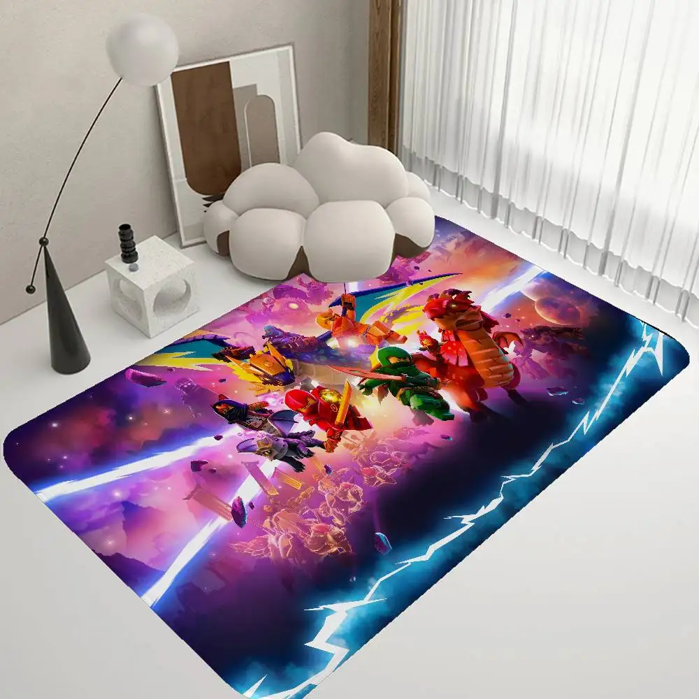 

Коврик для ванной комнаты с героями мультфильма N-Ninjago, противоскользящий, впитывающий воду, длинный узкий коврик-дорожка, коврик для спальни, приветственный коврик для прихожей