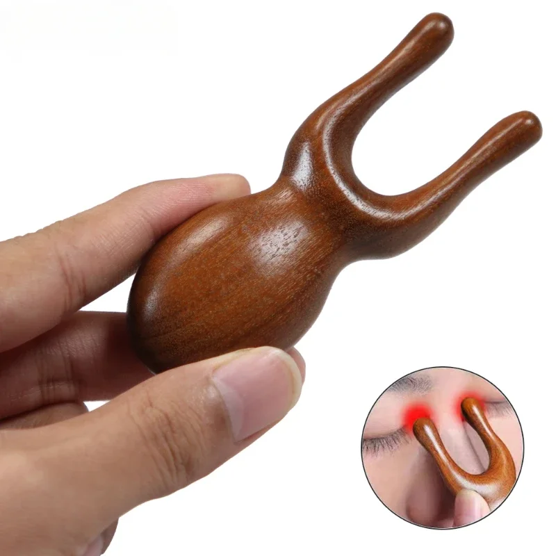 

1Pcs Face Scalp Gua Sha Massager Nose Shaper Natural Facial Wooden Sandalwood Wide Tooth Combs Massage Tool for Guasha Scraping