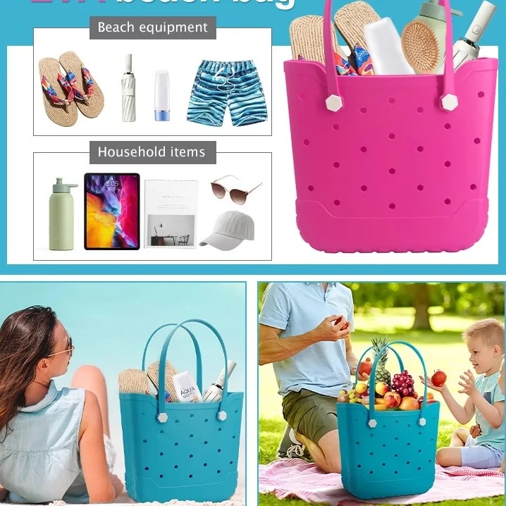 

Waterproof Beach Storage Bag Handbag EVA Outdoor Pet Bag Hole Hole Bag for Pets And Beach Casual Crossbody Handbag