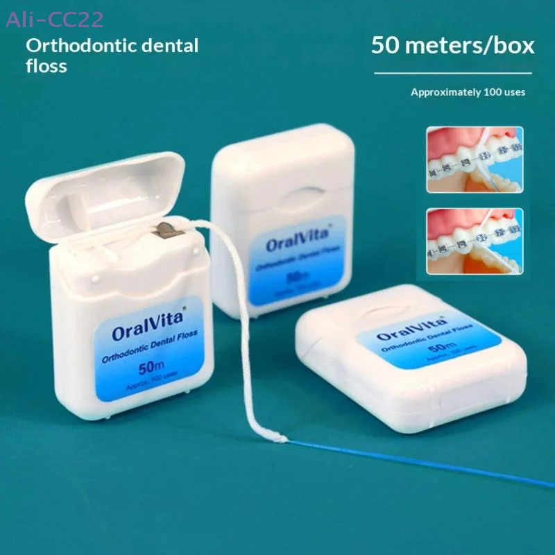 50M/Roll Dental Floss Toothpick Water Expanded Orthodontic Flosser Multifunctional Cleaning Wire Line For Implants Braces