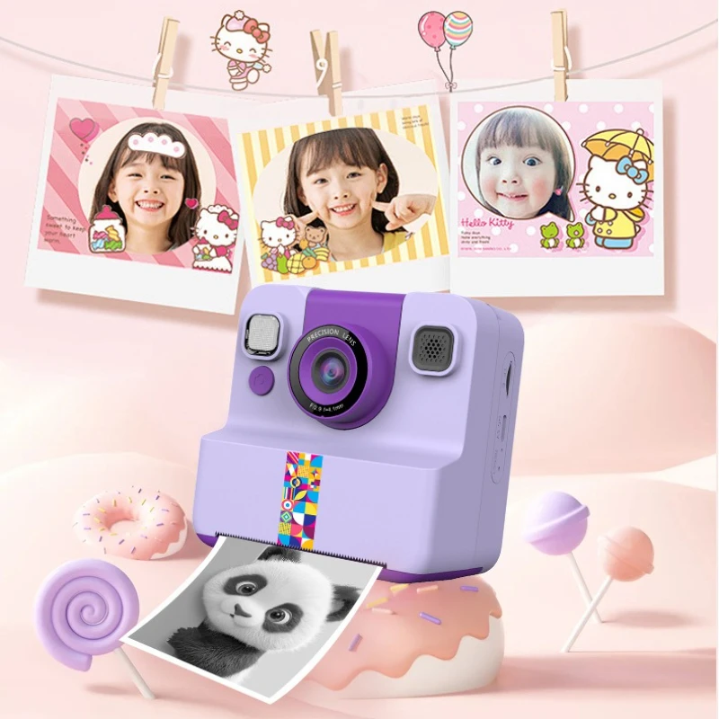 Nueva cámara de impresión instantánea A30 para niños, mini cámara térmica digital de alta definición con impresión fotográfica de píxeles, 2,4 pulgadas, 1080p
