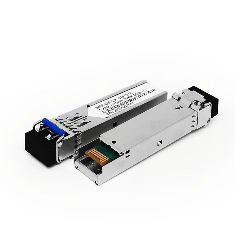 HTOC 1.25G وضع واحد SFP LC وحدة 1310nm/1550nm الألياف البصرية جهاز الإرسال والاستقبال ألياف جيجابت وحدة تبديل (20 كجم)