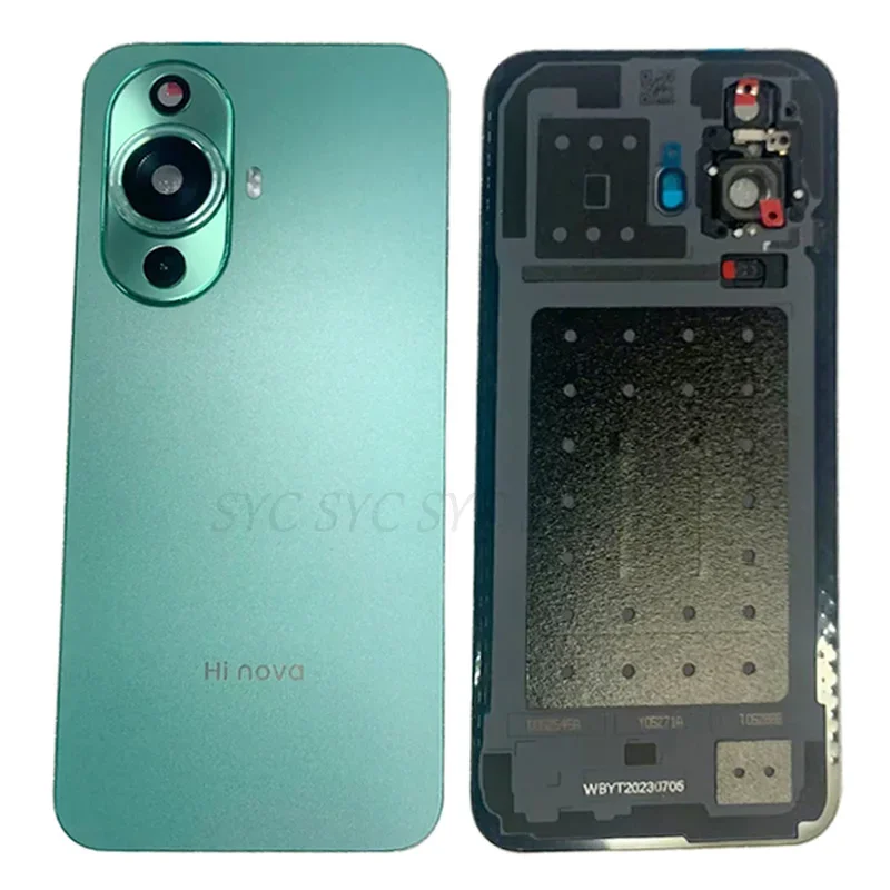 Rear Door Battery Cover Housing Case For Huawei Hi Nova 11 Back Cover with Camera Frame Lens Logo Repair Parts